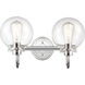 Olivia LED 17 inch Polished Chrome Bath Vanity Light Wall Light