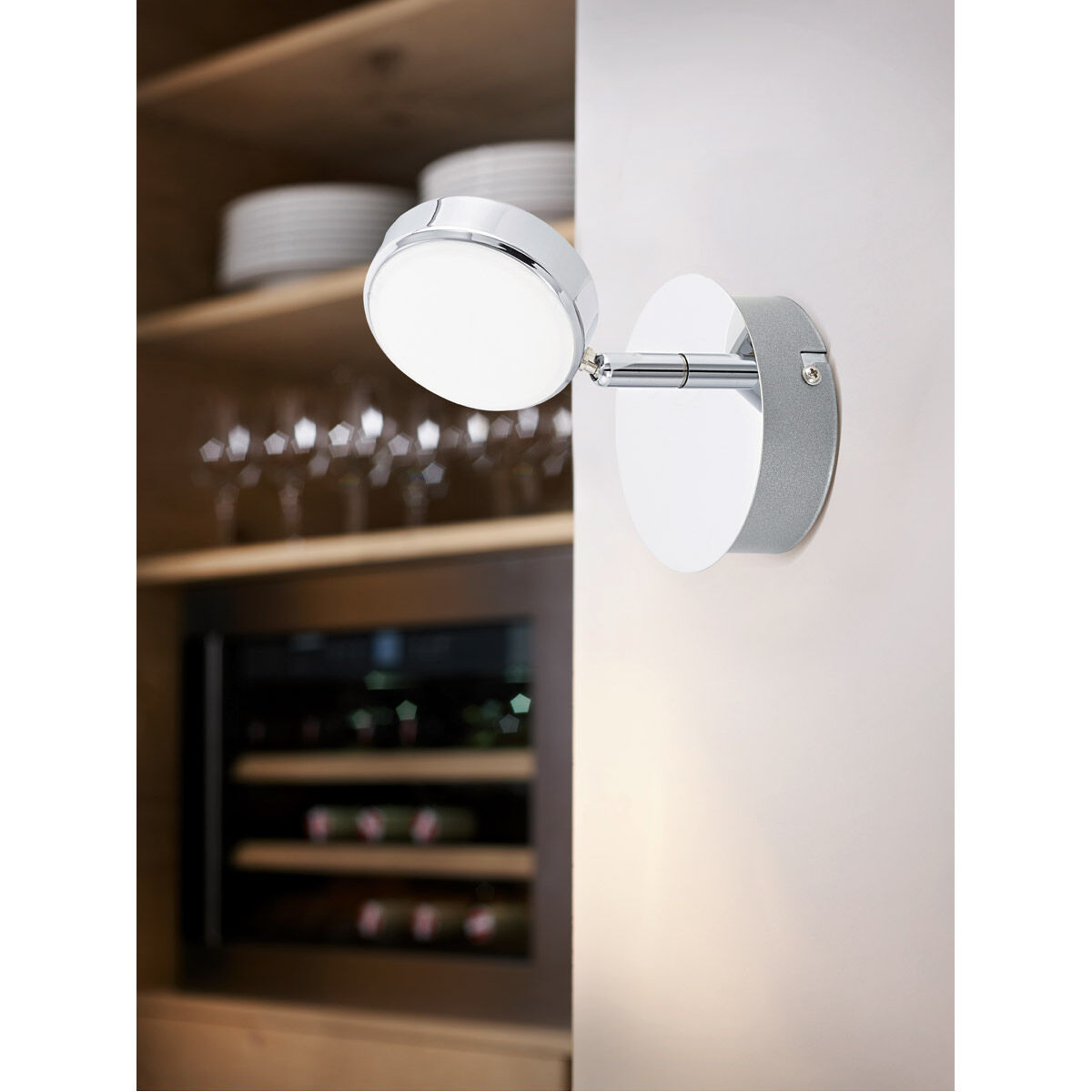 Salto LED 5.13 inch Chrome Wall Light
