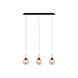 Essence 3 Light 7 inch Satin Dark Gray Multi Pendant Ceiling Light