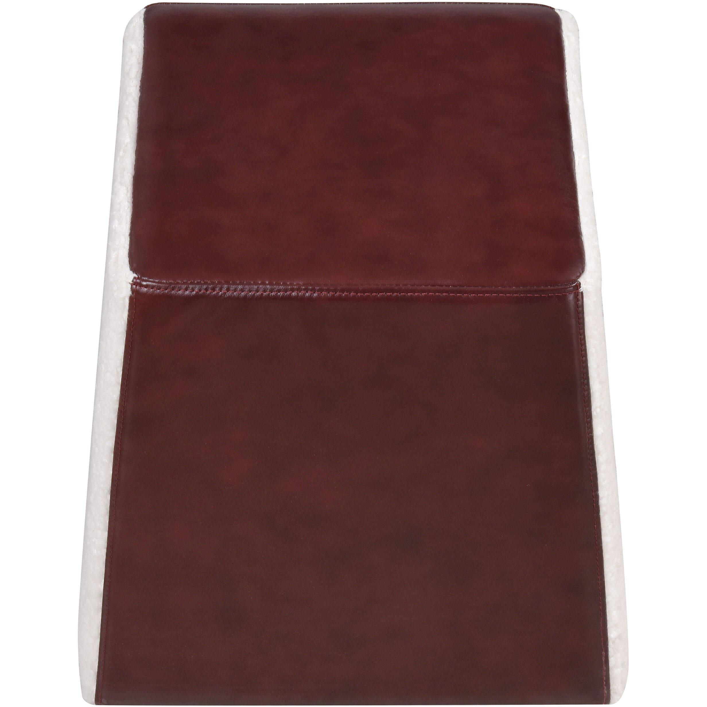 Polina 18 inch Brown with White Accent Stool