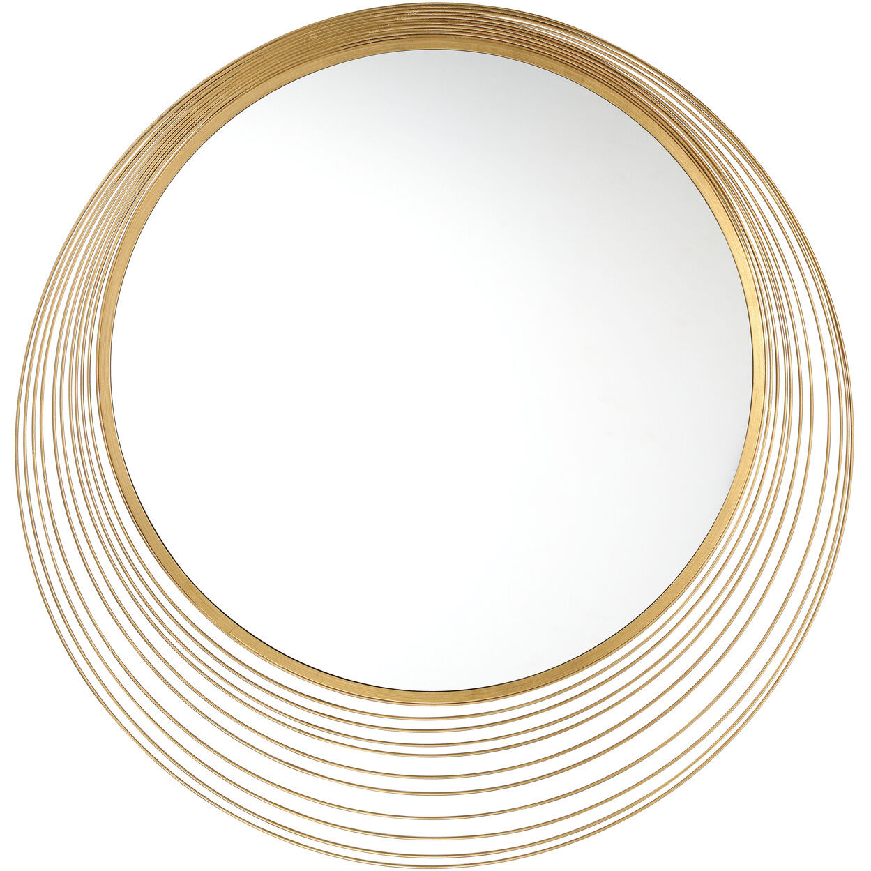 Cecile 34.75 X 34.75 inch Antique Gold Mirror