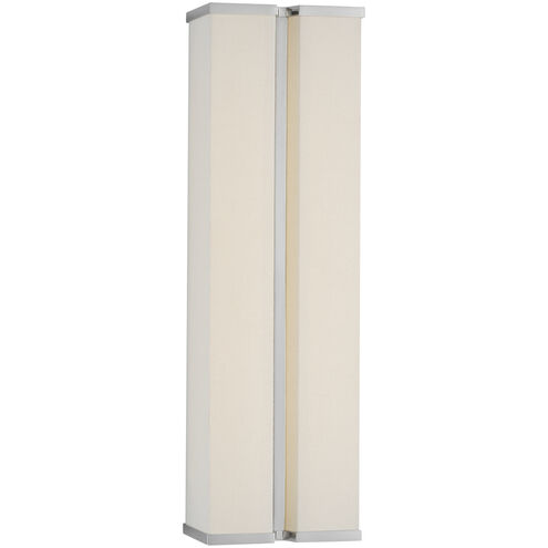 Paloma Contreras Vernet LED 5.5 inch Polished Nickel and Linen Sconce Wall Light
