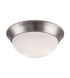 Signature 3 Light 16 inch Brushed Nickel Flush Mount Ceiling Light