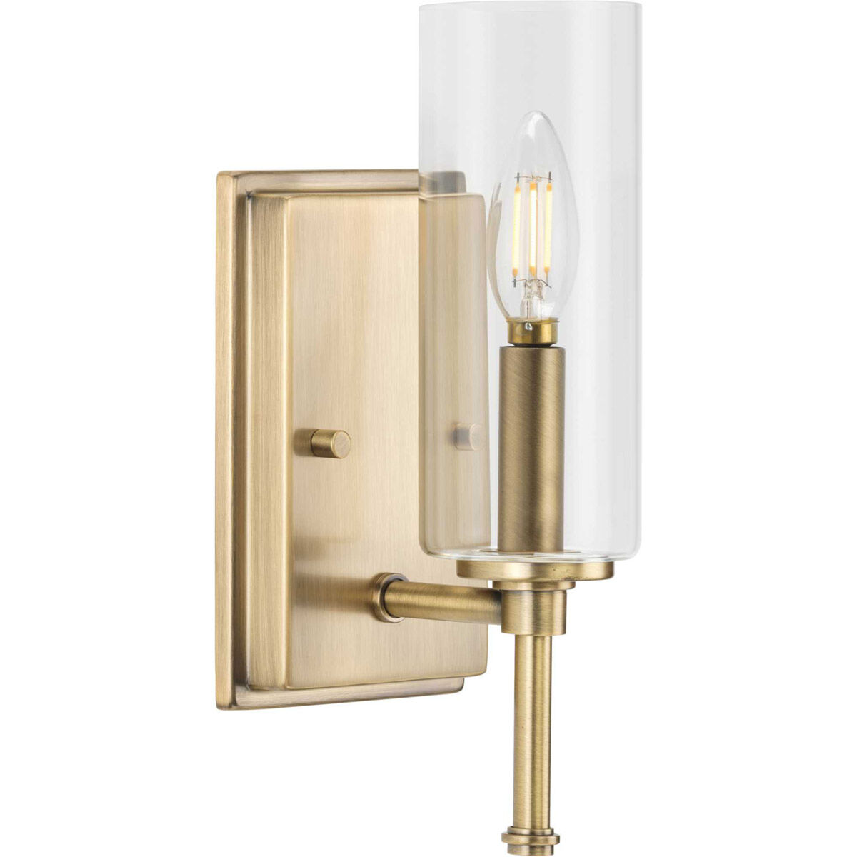Elara 1 Light 5 inch Vintage Brass Bath Vanity Wall Light