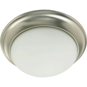 Fort Worth 1 Light 12 inch Satin Nickel Flush Mount Ceiling Light