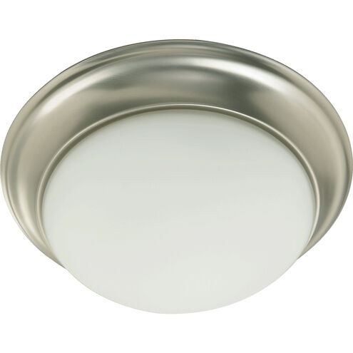 Fort Worth 1 Light 12 inch Satin Nickel Flush Mount Ceiling Light
