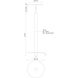 Elixir LED 5.88 inch Brushed Gold Pendant Ceiling Light