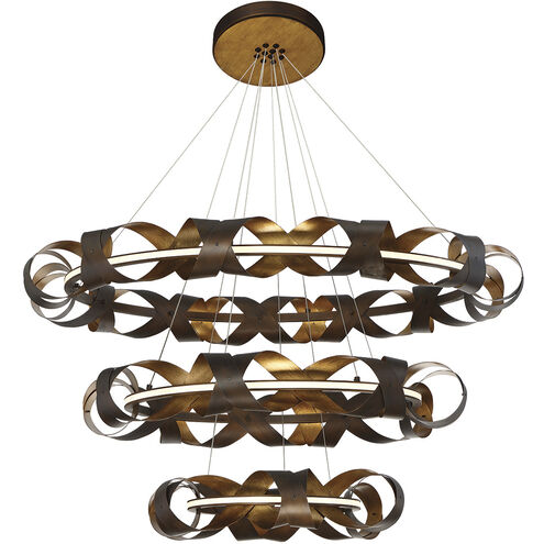Banderia LED 43.75 inch Bronze and Gold Chandelier Ceiling Light