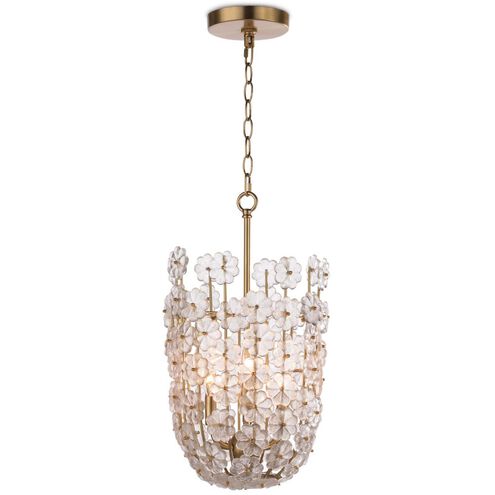 Charlotte 6 Light 12 inch Natural Brass Pendant Ceiling Light