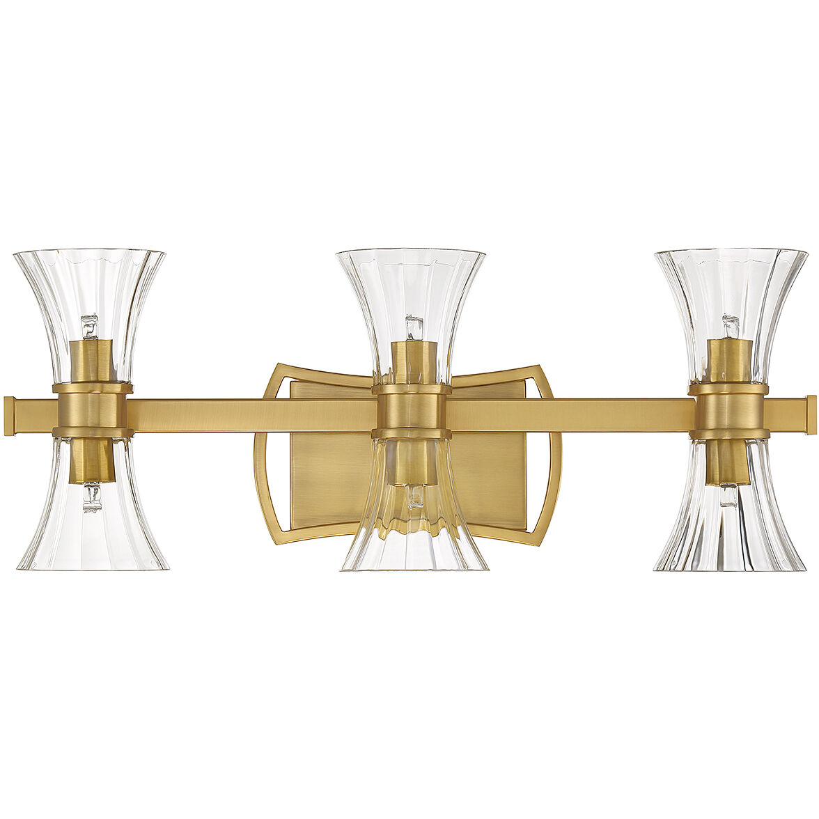 Bennington LED 24 inch Warm Brass Bathroom Vanity Light Wall Light
