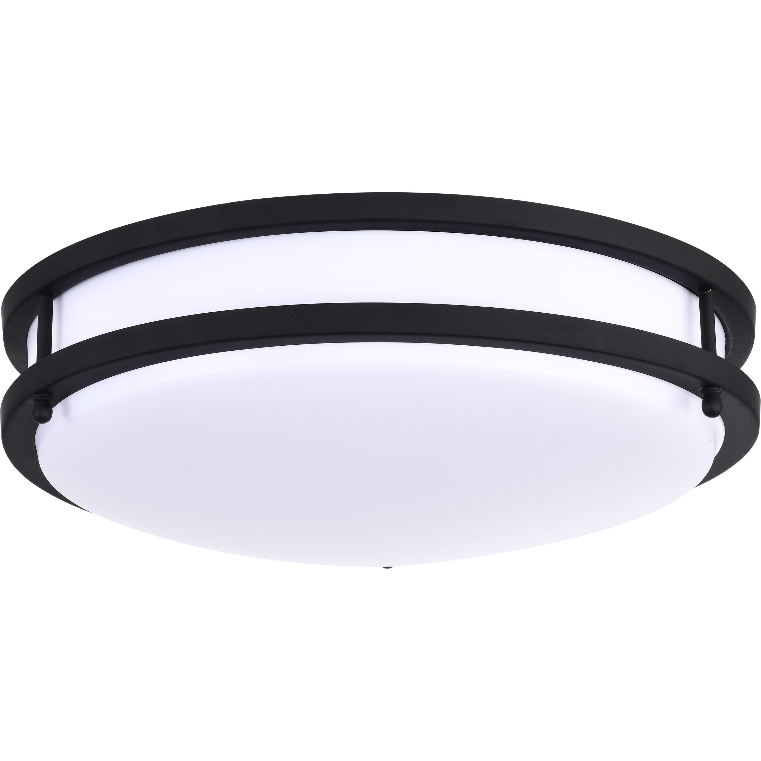 Glamour LED 13 inch Matte Black Flush Mount Ceiling Light