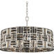 Modello 8 Light 30 inch Chrome Pendant Ceiling Light