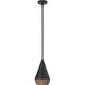 Alora Mood Daphne 1 Light 7.13 inch Matte Black/Brown Cotton Rope Pendant Ceiling Light in Matte Black and Brown Cotton Rope