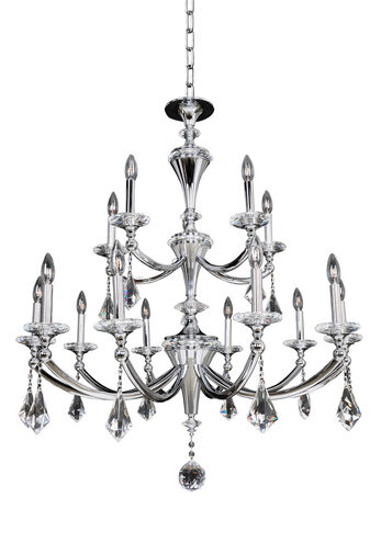 Floridia 15 Light 37 inch Chrome Chandelier Ceiling Light