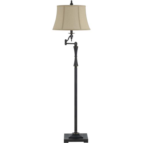 Madison 61 inch 150 watt Oil Rubbed Bronze Swing Arm Floor Lamp Portable Light