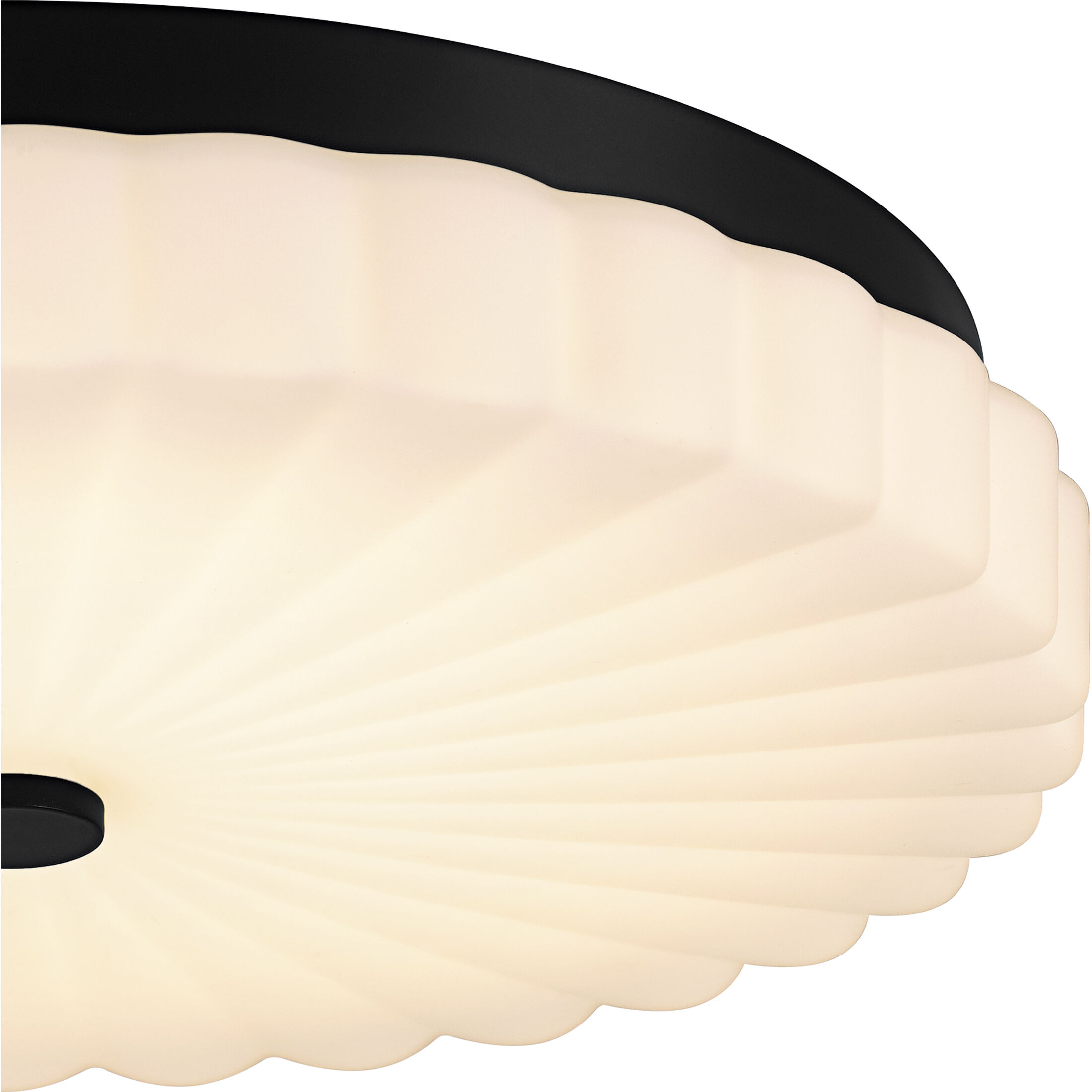 Cherbury LED 16 inch Matte Black Flush Mount Ceiling Light, Medium