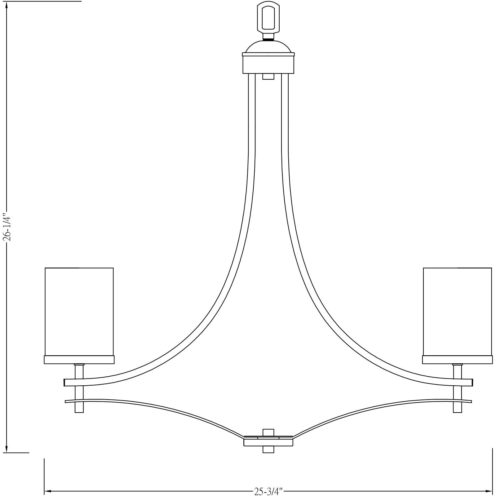 Colton 5 Light 26 inch Satin Nickel Chandelier Ceiling Light, Essentials