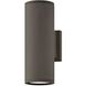 Coastal Elements Silo LED 12 inch Architectural Bronze Outdoor Wall Mount Lantern, Up/Down Light