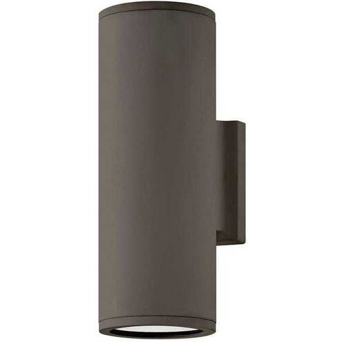 Coastal Elements Silo LED 12 inch Architectural Bronze Outdoor Wall Mount Lantern, Up/Down Light