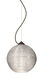 Kristall 8 1 Light Bronze Pendant Ceiling Light in Incandescent, Glitter Glass
