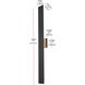 Waylen 2 Light 40 inch Black Outdoor Wall Sconce