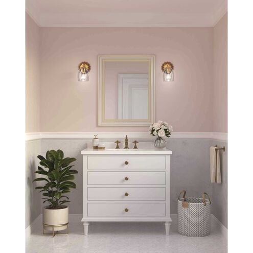 Quillan 1 Light 5 inch Gold Ombre Bathroom Vanity Light Wall Light