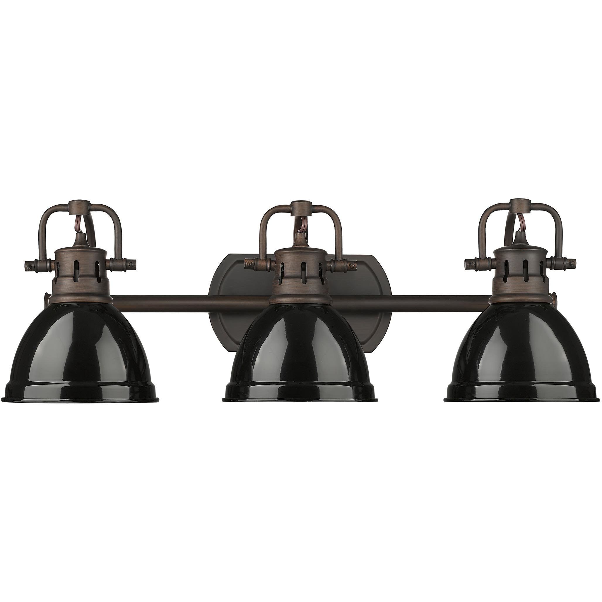 Yep Duncan Vanity Wall Light in Rubbed Bronze, Black