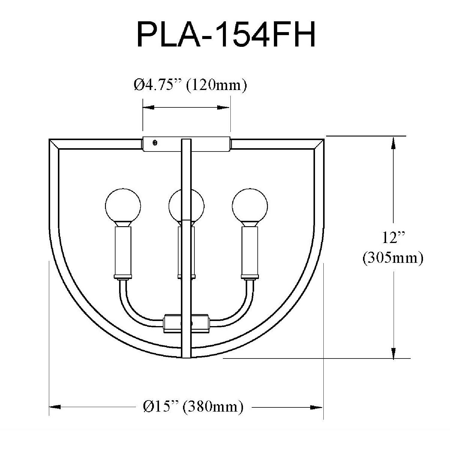 Pamela 4 Light 15 inch Matte Black Flush Mount Ceiling Light