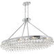 Calypso 8 Light 39.75 inch Polished Chrome Chandelier Ceiling Light