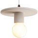 Radiance Collection 1 Light 8 inch Bisque Pendant Ceiling Light