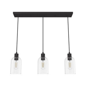 Lochemeade 3 Light 5 inch Noble Bronze Linear Cluster Pendant Ceiling Light