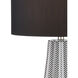 Orator 28 inch 150 watt Black/White/Polished Nickel Table Lamp Portable Light