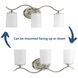 Inspire 3 Light 22 inch Brushed Nickel Bath Vanity Wall Light