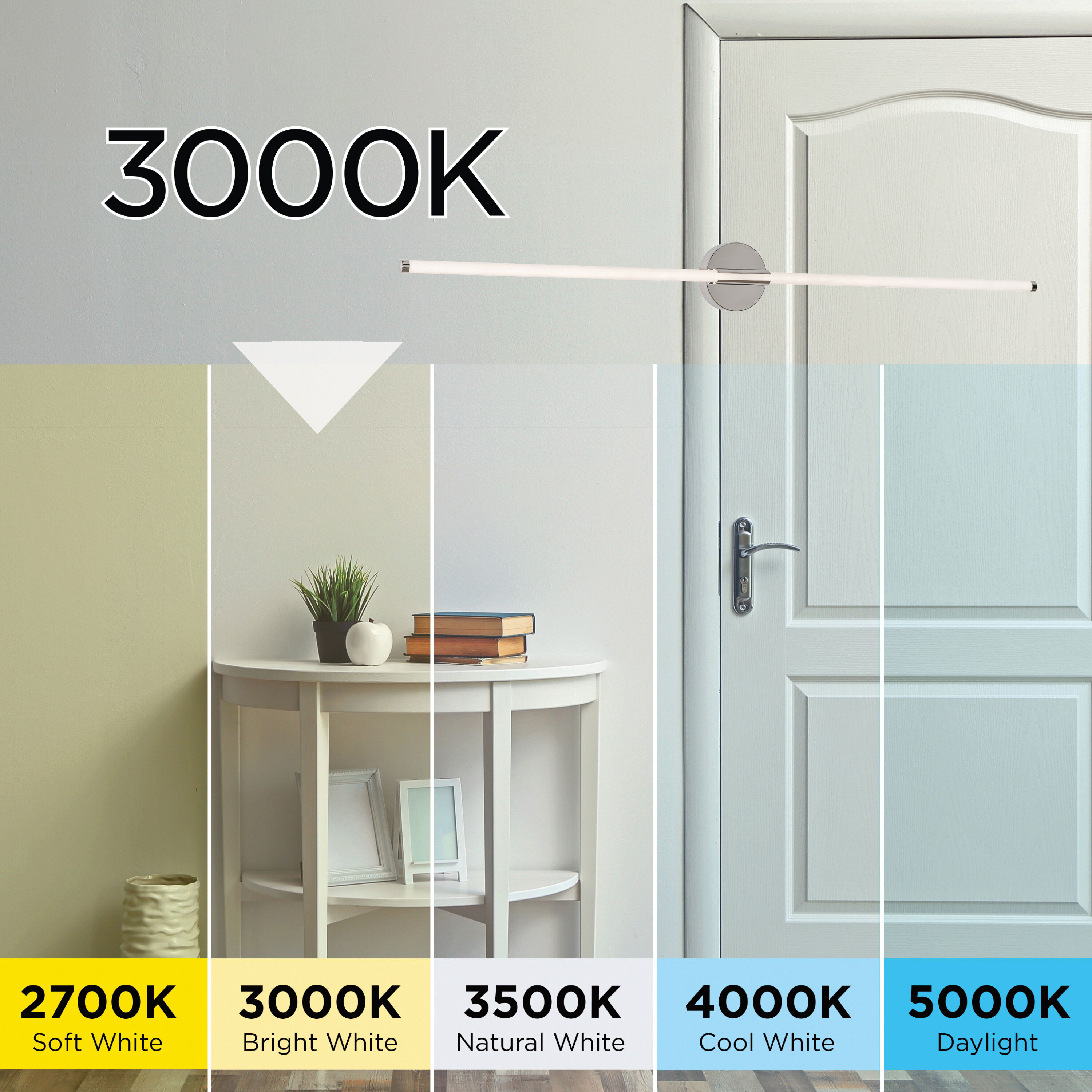 Rusnak 1 Light 36 inch Satin Brass Bath Vanity Wall Light