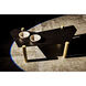 Tabu 70 X 33 inch Ebony Walnut and Antique Brass Coffee Table