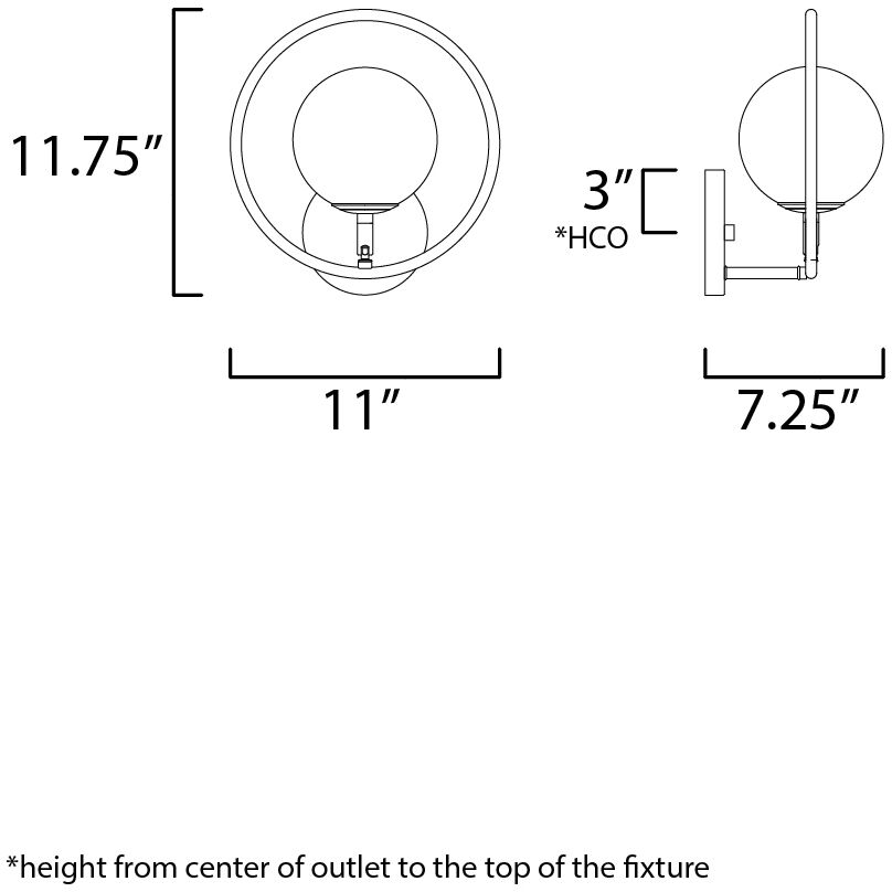 Revolution 1 Light 11 inch Polished Nickel Bath Vanity Light Wall Light