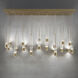 Quill LED 9.5 inch Chrome Multi-Light Pendant Ceiling Light, dweLED