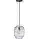 Sean Lavin Audra 1 Light 7.4 inch Nightshade Black Pendant Ceiling Light