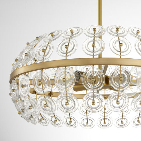 Selena 4 Light 10 inch Aged Brass Pendant Ceiling Light