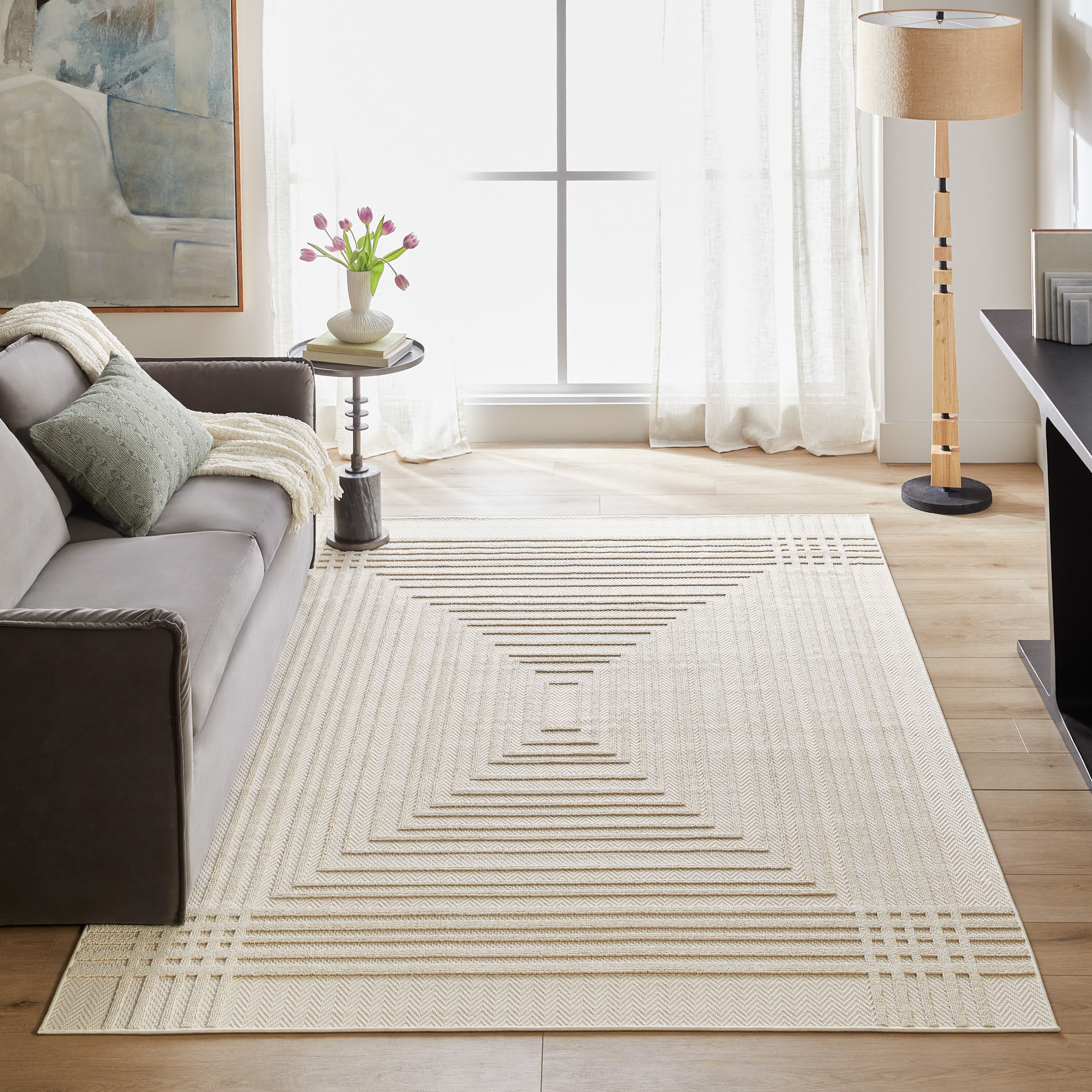 Laid Back Luxe 158 X 118 inch Neutral Rug in 10 x 13