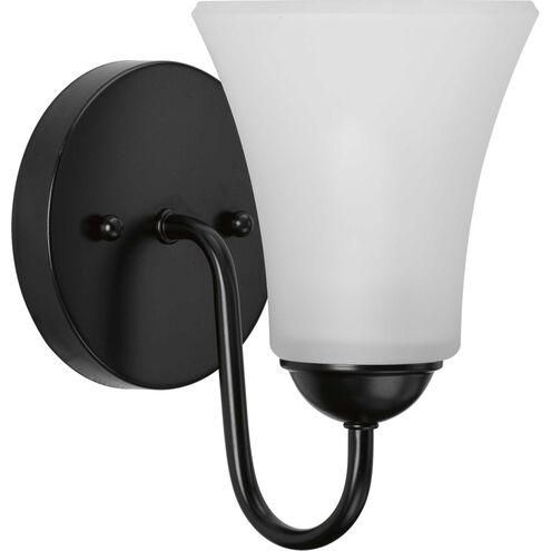 Classic 1 Light 5 inch Matte Black Bath Vanity Wall Light