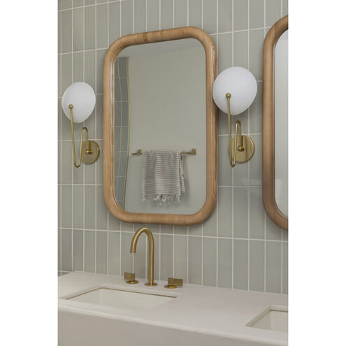 Hattie 1 Light 8 inch Aged Brass/Textured White Combo Wall Sconce Wall Light