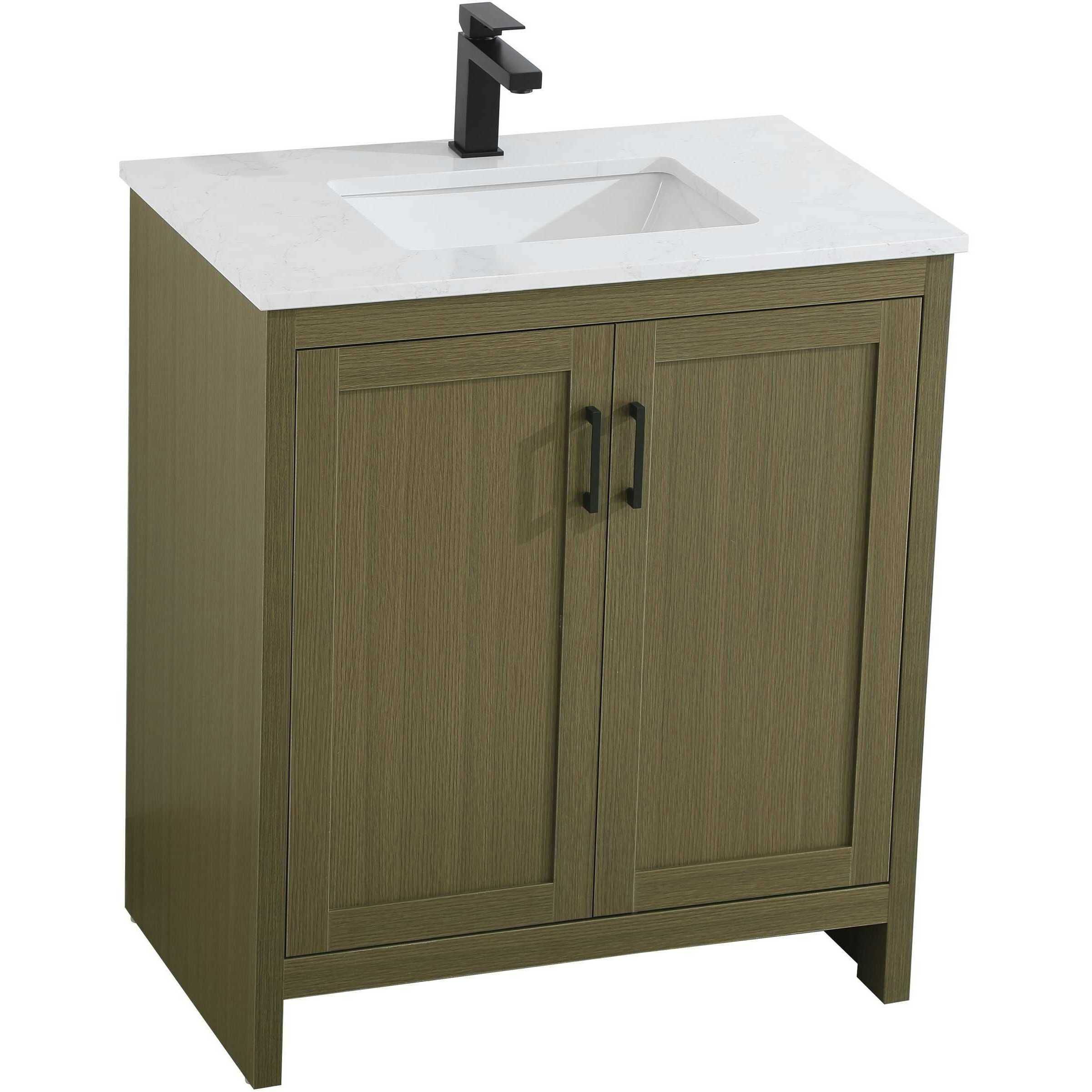 Finnley 30 X 34 inch Chestnut Brown Bathroom Vanity Cabinet