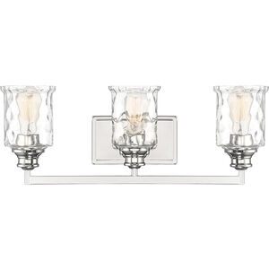 Drake 3 Light 24 inch Polished Nickel Bath Bar Wall Light
