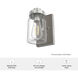 Devon Park 1 Light 4.75 inch Brushed Nickel and Grey Wood Wall Sconce Wall Light, Medium