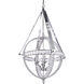 Canada 6 Light 25 inch Chrome Chandelier Ceiling Light