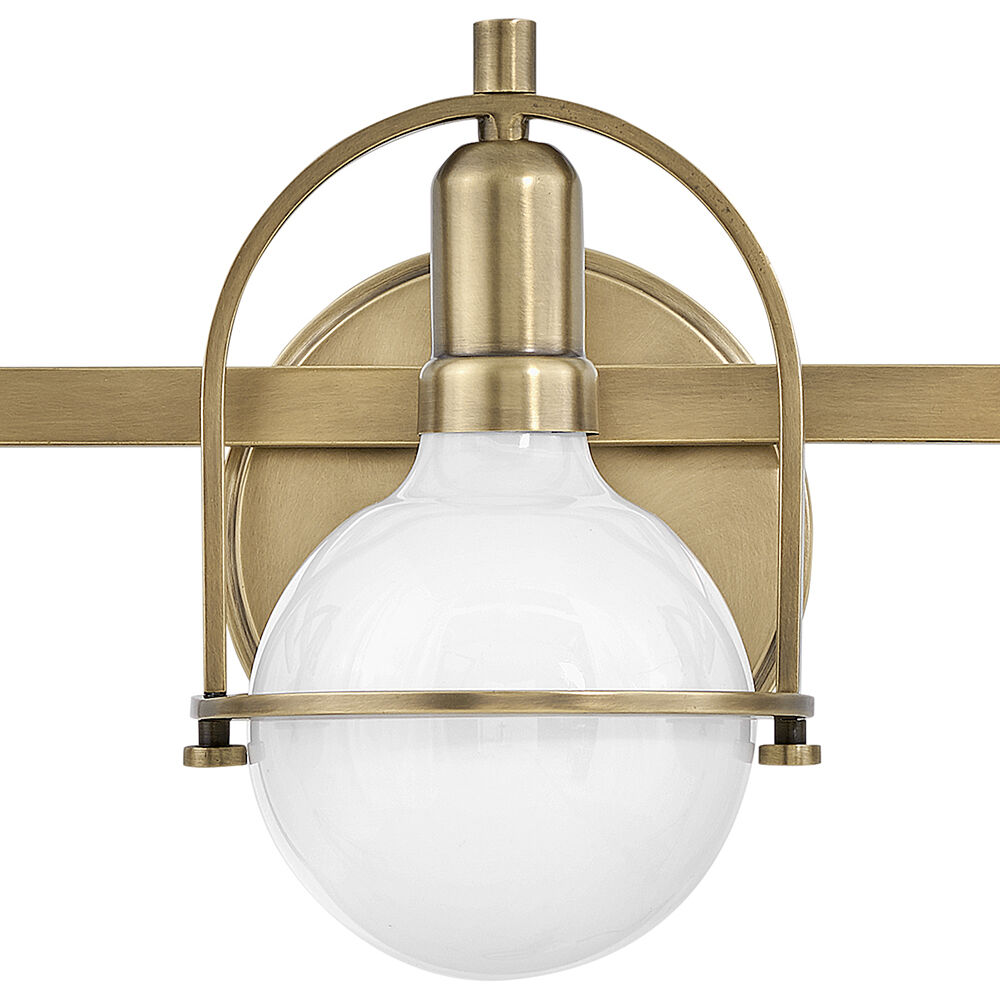 Somerset 3 Light 25 inch Heritage Brass Vanity Light Wall Light