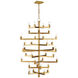 Andre 36 Light 38 inch Brass Chandelier Ceiling Light