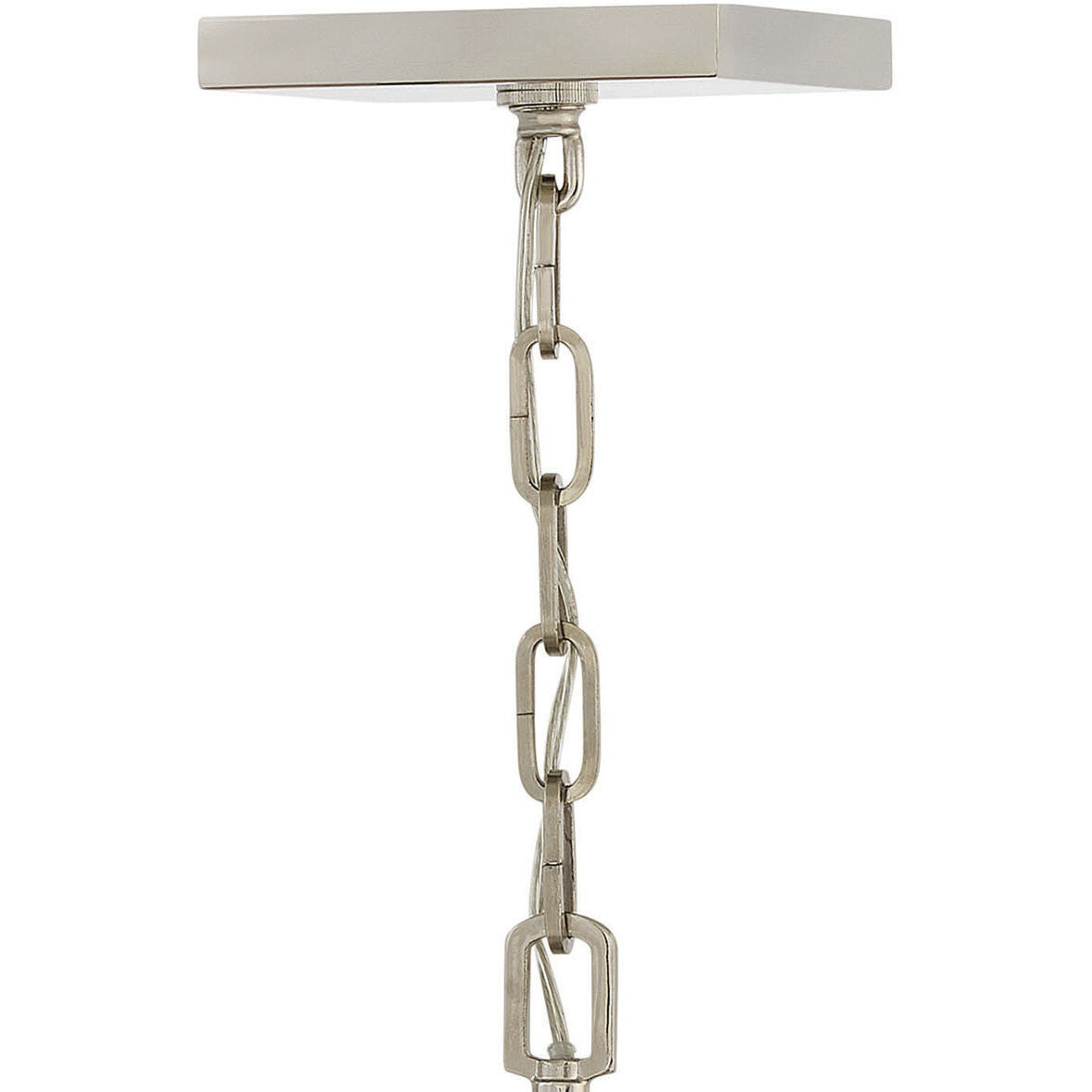 Stinson 4 Light 16 inch Black with Polished Nickel Indoor Chandelier Ceiling Light