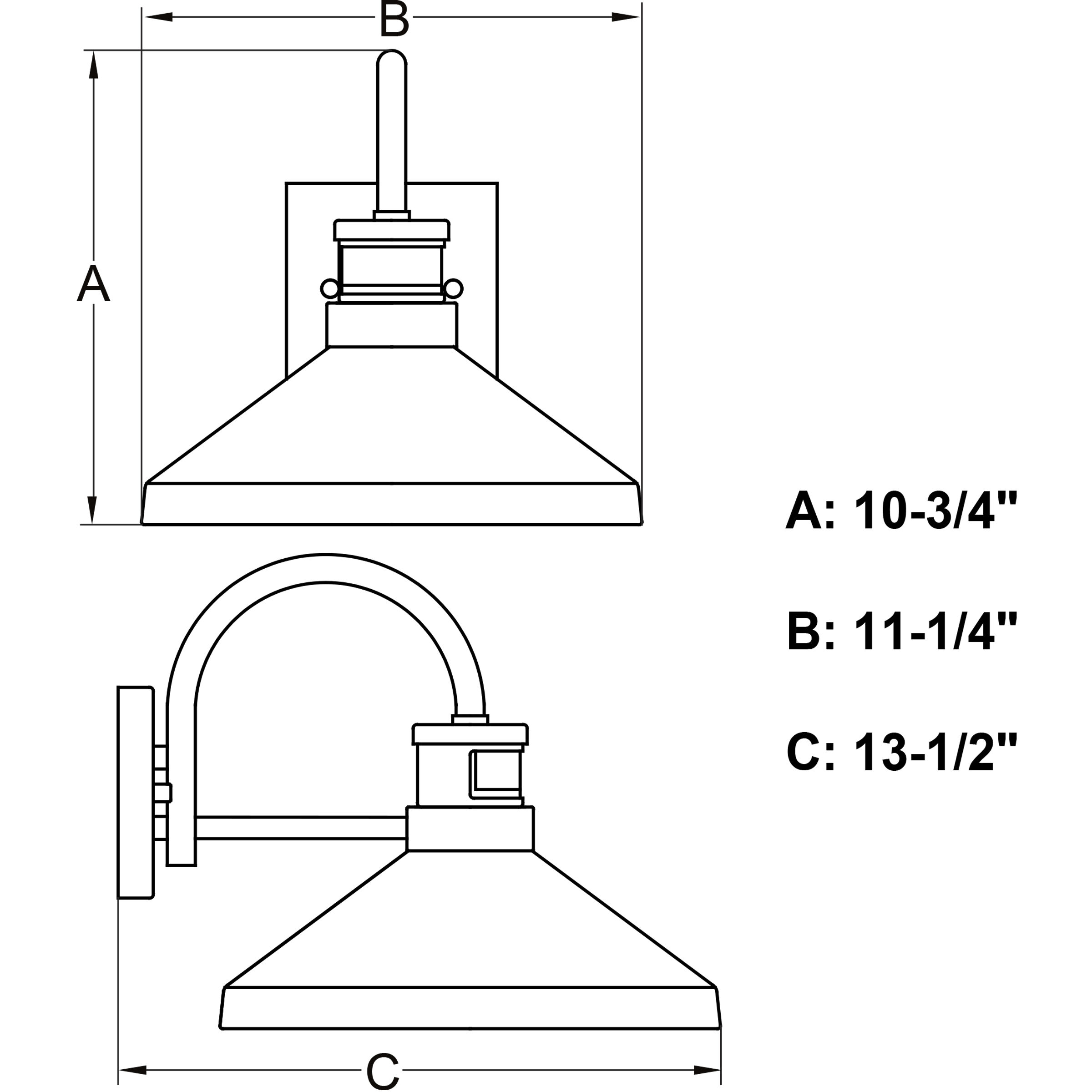 Highland Park 1 Light 10.75 inch Matte Black and White Outdoor Motion Sensor Wall Light